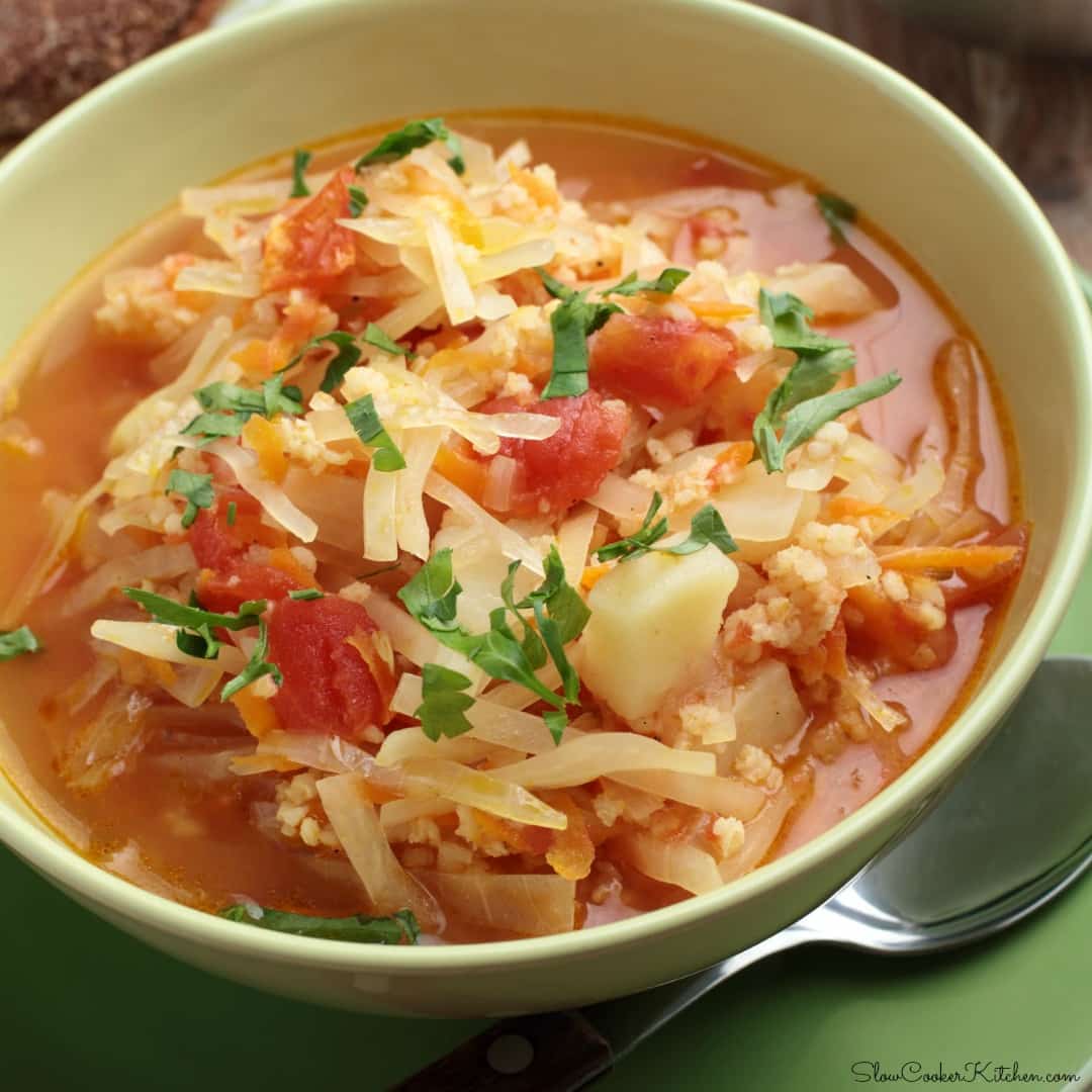 Polish Sauerkraut Soup (Slow Cooker Kapusnyak) | Slow Cooker Kitchen